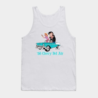 1956 Chevy Bel Air Cartoon Tank Top